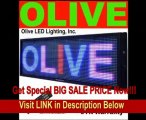 SPECIAL DISCOUNT Olive LED Sign Board - Programmable Scrolling Message Board - 15 Inch(h) X 53 Inch(w), 3 Color(Red, Blue, Purple)