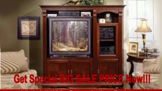 Cherry Wood Wall Unit TV Stand Entertainment Center With Storage FOR SALE