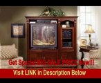 Cherry Wood Wall Unit TV Stand Entertainment Center With Storage FOR SALE