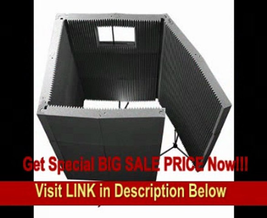 Auralex MAX1141VBCHA MAX-Wall 1141 Vocal Booth in Charcoal; 11- 20x48x4.75 Panels; 1- 20x48x4.75 Window Section in Clear Plexiglass Only; 4- MAX Stands REVIEW