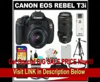 Canon EOS Rebel T3i 18.0 MP Digital SLR Camera Body & EF-S 18-55mm IS II Lens with 70-300mm IS USM Lens   32GB Card   Battery   Case   Filter Set   Tripod   Cleaning Kit FOR SALE