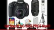 SPECIAL DISCOUNT Canon EOS Rebel T3i 18.0 MP Digital SLR Camera Body & EF-S 18-55mm IS II Lens with 70-300mm IS USM Lens + 32GB Card + Battery + Case + Filter Set + Tripod + Cleaning Kit