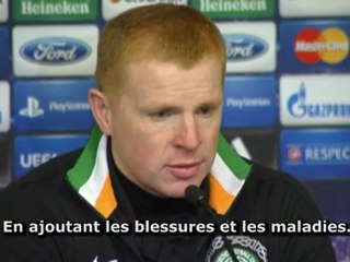 Neil Lennon : "On a sûrement battu la meilleure équipe du monde"