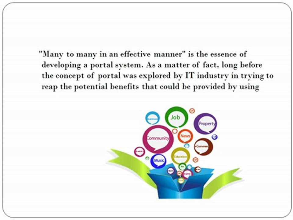 Portal Development - Way to the future