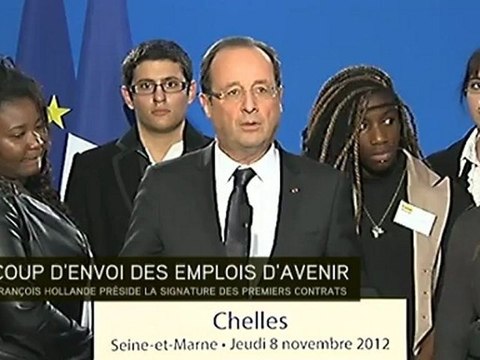 Hollande donne le coup d?envoi des emplois d'avenir