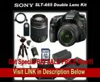 SPECIAL DISCOUNT Sony a (alpha) SLT-A65VK - Digital camera - SLR - 24.3 Mpix - Sony DT 18-55mm lens - Sony DT 55-200mm lens - SSE Package: Wireless Remote, Full Size Tripod, Replacement FM500H Battery, Rapid Travel Charger, 16GB SDHC Memory Card, Card Rea