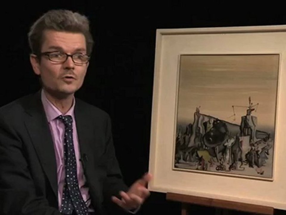 Yves Tanguy (1900-1955), Sans titre, 1933 - Salvador Dali (1904-1989), Machine à coudre avec parapluies dans un paysage surréaliste, 1941