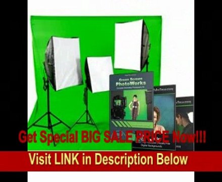 BEST PRICE Essential Chromakey Photo Kit - Green Screen