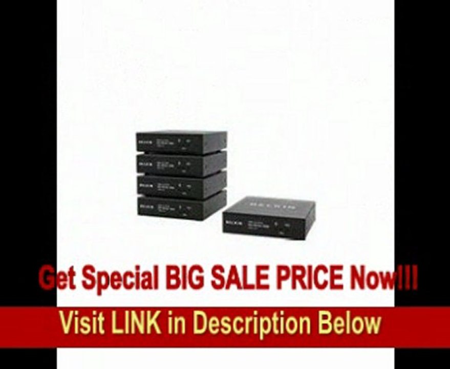 BEST BUY Belkin Wv-hd124-100m Video/audio Extender 1:4 Hdmi-over Cat5e 100m Tx+rx