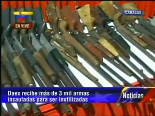 Daex recibe más de 5 mil armas de fuego para su destrucción