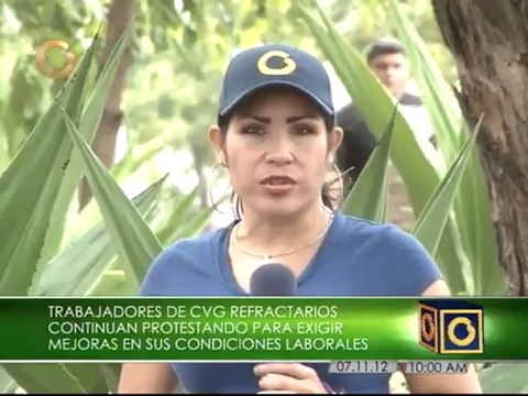 Toman portones de CVG Refractarios de Puerto Ordaz para denunciar paralización de la fábrica
