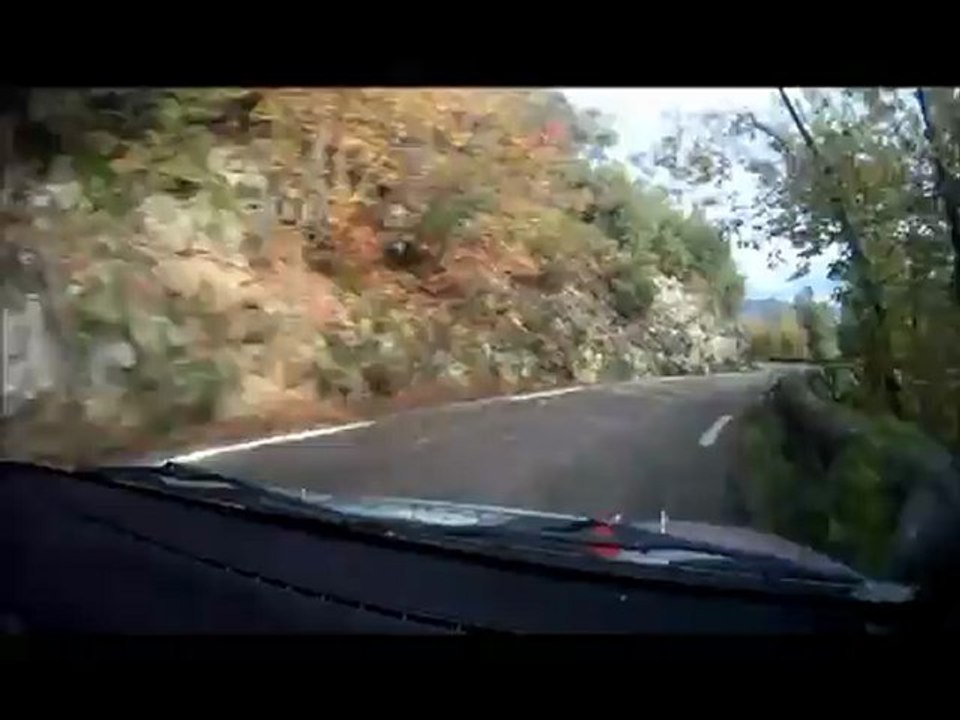 CAMERA EMBARQUEE LAMOLLE - SAINT LEGER CRITERIUM DES CEVENNES 2012 ES9 SOUDORGUES - COL DU MERCOU