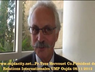 ump Oujda / Promouvoir la recherche scientifique au Maroc ...Pr.Yves Hervouet  Co. Président du PHC VOLUBILIS direction des relations internationales