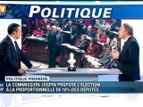 La commission Jospin propose l'élection à la proportionnelle de 10% des députés