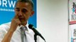Obama sheds tear thanking election campaigners