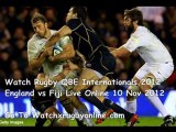 England vs Fiji QBE Internationals 2012 Live Telecast Here 10 Nov