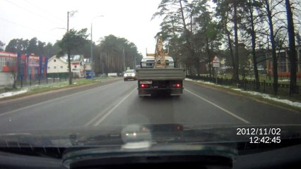 Aracın onune atladı