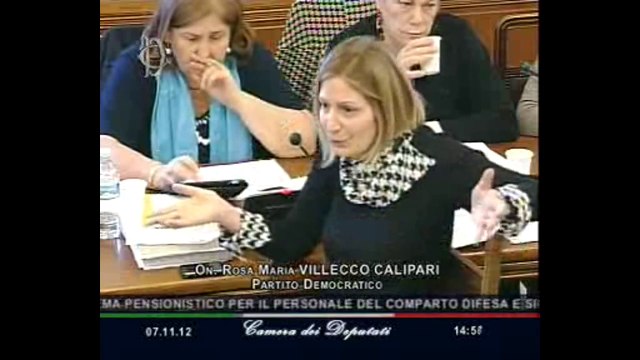 Roma L'audizione di Elsa Fornero (07.11.12)