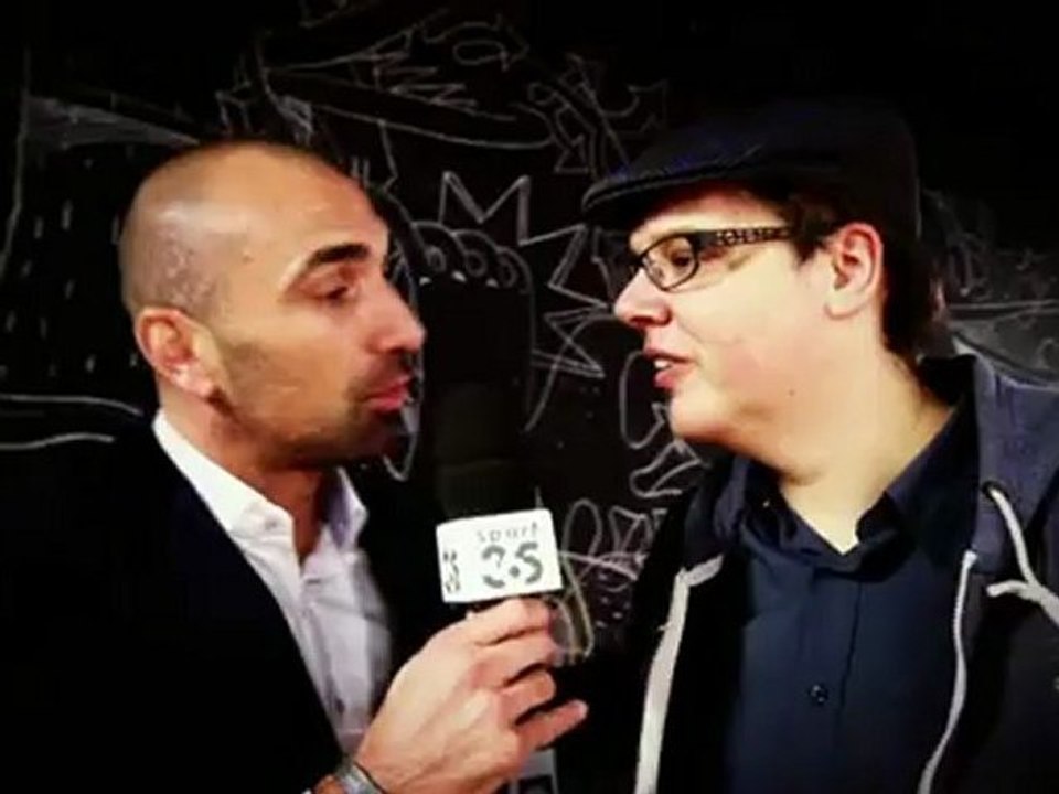 Jerome Alonzo rencontre AlexOne l'artiste du tournoi BNP  pour  "Place 2 be" spécial Master de Bercy