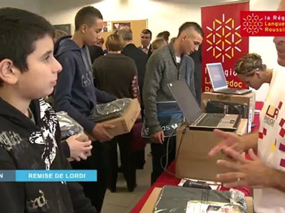 Remises de LoRdi aux élèves entrant en classe de seconde au lycée Maillol de Perpignan