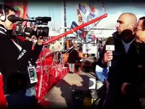 Place to be Vendée Globe Alonzo rencontre Bruno Retailleau Président Conseil général de Vendée