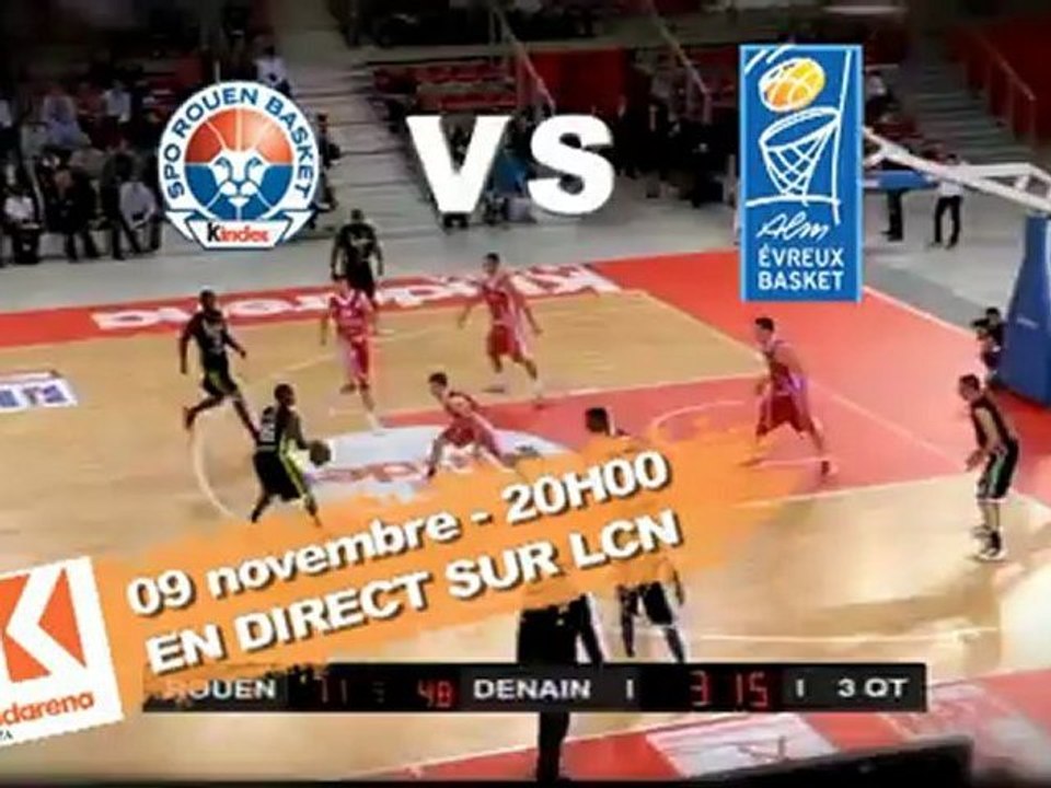 SPO Rouen vs ALM Evreux 09/11/2012 Direct