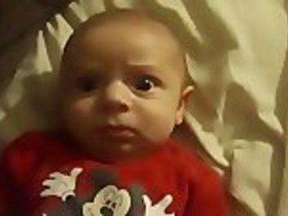 Baby Does Not Approve Of His Mom's Laugh