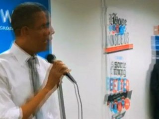 President Barack Obama cries as he thanks campaign workers