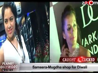 Sameera & Mugdha at a store launch