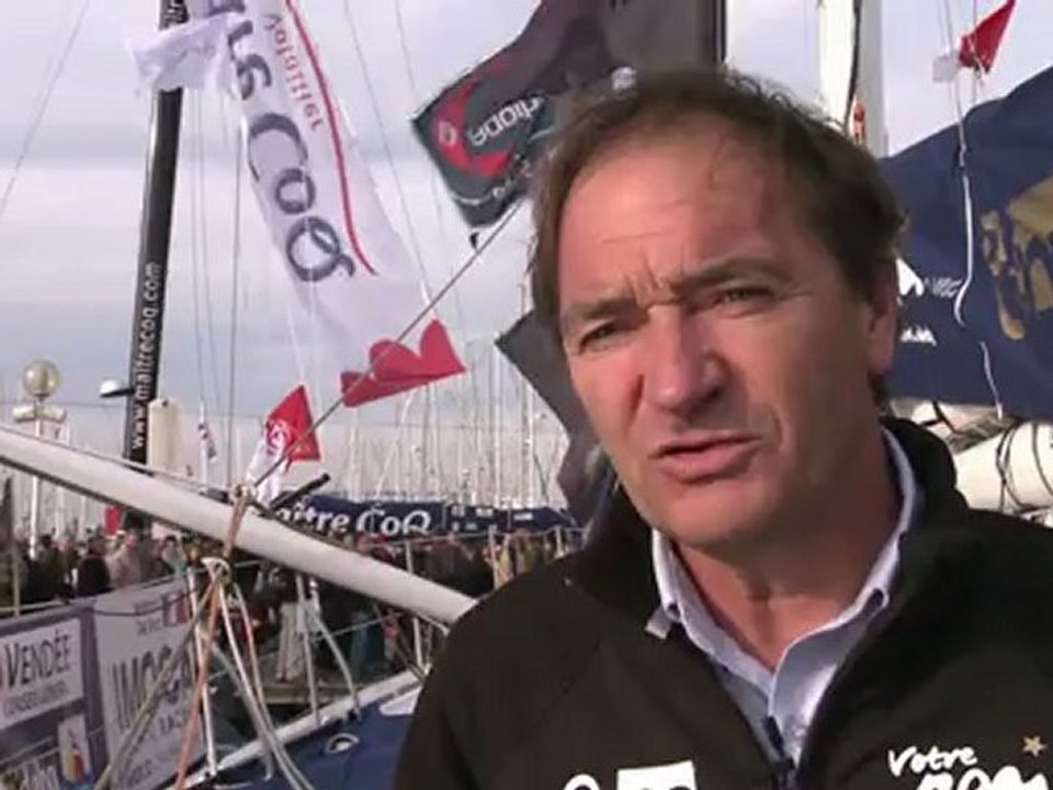 Vendée Globe: interview du skipper Bertrand De...