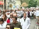 Manifestación farmaceúticos contra impagos en Valencia