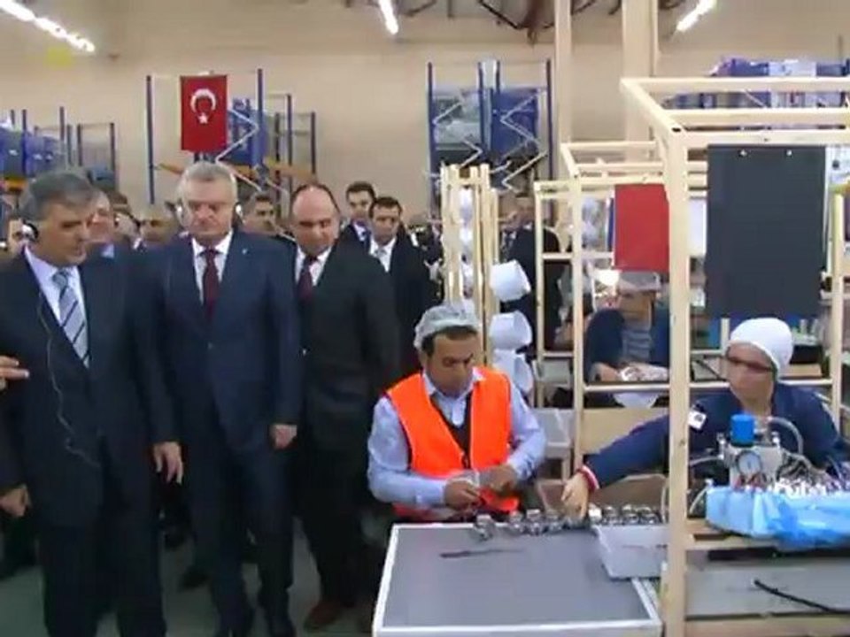 Cumhurbaşkanı Gül, Çankırı'da Erna-Maş Sanayi Tesisi’ni ziyareti etti
