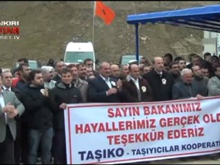 ILGAZ TÜNELİNİN TEMELİ ATILDI