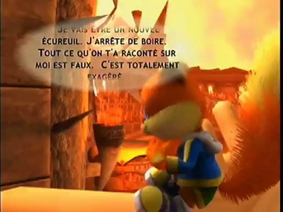 Conker Live and Reloaded Walkthrough 10/Combat préhistorique
