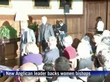 New Anglican leader backs women bishops