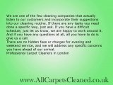 Cleaning Carpets in London