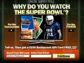 Get free Gift card for your favorite restaurant