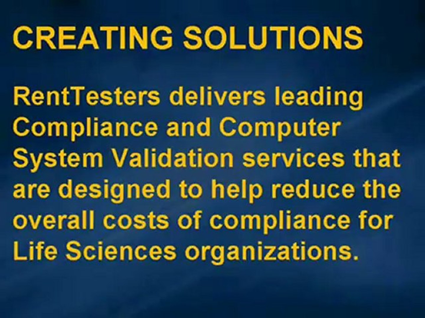 ⁣Computer System Validation - RentTesters