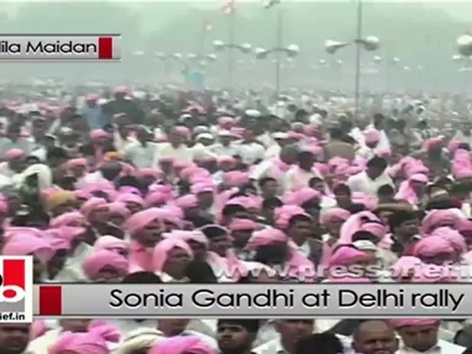 Sonia Gandhi in Delhi: Only Congress fights corruption seriously