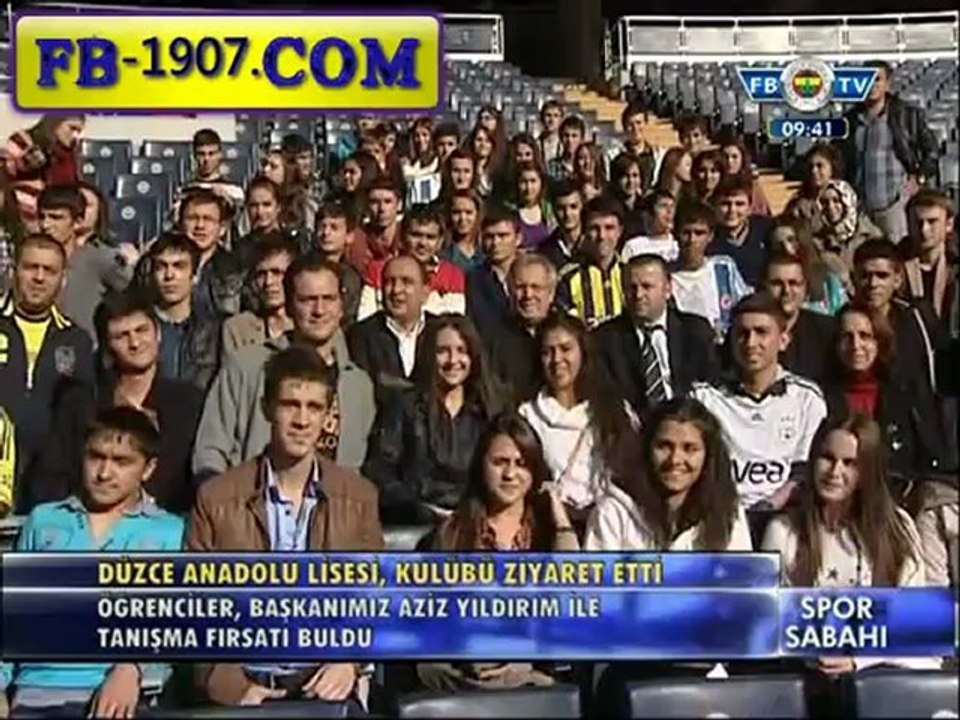 Düzce Anadolu Lisesi öğrencileri Aziz Yıldırım'ın konuğu oldu