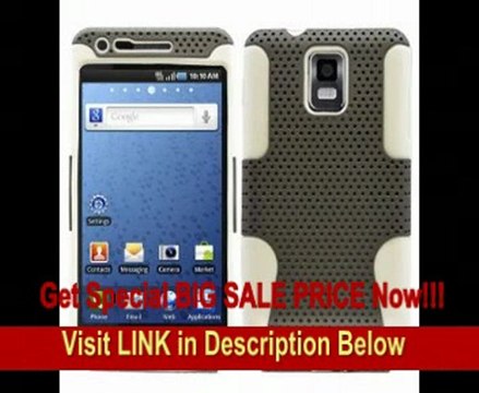 White & Titanium Color Hybrid 2 in 1 Gel Rubber Skin Cover and Molded Premium Hard Plastic Case for Samsung Infuse 4G FOR SALE