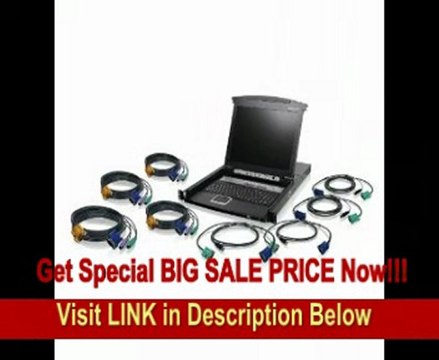 IOGEAR 8-Port Integrated KVM Console with 17 Inch TFT LCD Active Matrix Monitor, Keyboard and Touchpad with KVM Cables GCL1808KIT (Black) REVIEW