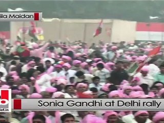 Sonia Gandhi in Delhi urges Congressmen to take forward the good works