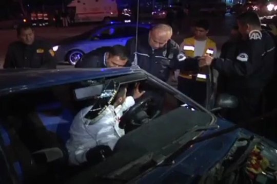 Sürücüye biber gazlı müdahale