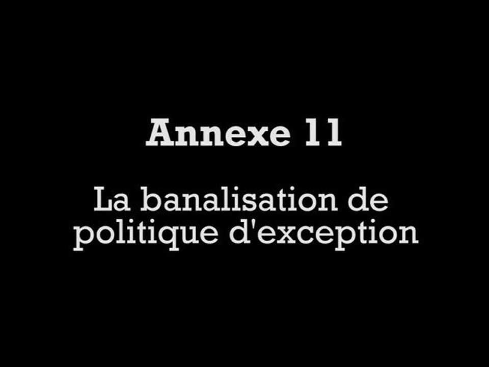 La banalisation de politique d'exception
