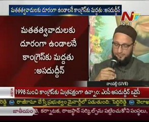 MIM withdraws support to Congress, Asaduddin talking to media 01
