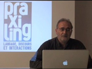 Présentation 2012 du laboratoire Praxiling par son directeur Bruno Bonu