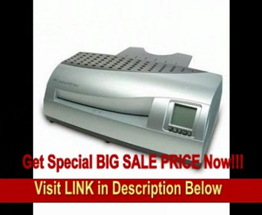SPECIAL DISCOUNT H525 Photo Quality Pouch Laminator, 13 Wide, 3-10 Mil Pouches, Adjustable Temp GBC1701550