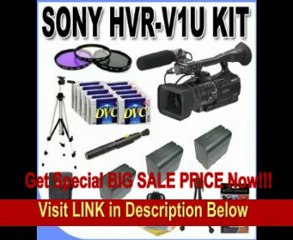 Video herunterladen: BEST PRICE Sony HVR-V1U HDV Camcorder + 3 Extended Life Batteries + Ac/Dc Charger + 3 Piece Multicoated Filter Kit + 10 Dv Tapes + Shock Proof Deluxe Case + Full Size Tripod + Master Works Producing DVD + Accessory Saver Kit & More!!!