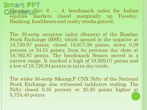 Billion Era Corporation Ltd News l Sensex closes marginally up; banking, healthcare stocks rise